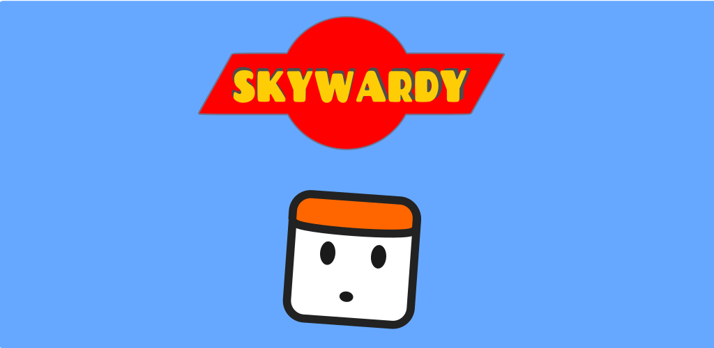 Skywardy game logo and title screen